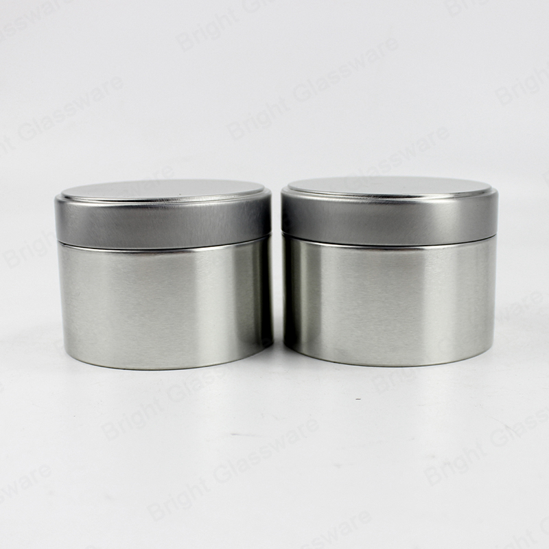 Silver Round Tinplate Jar